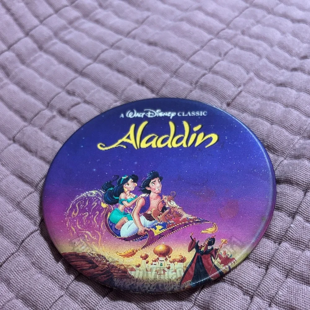 Vintage Disney Aladdin Purple and Blue Collectible Pin